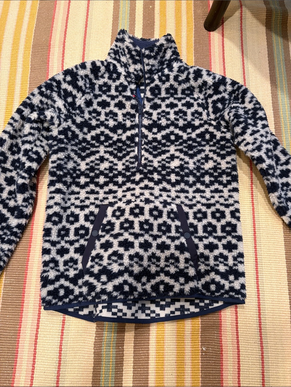 Vineyard Vines Sherp Heavy Fleece Front Zip Pullover Ladies XXS NWOT